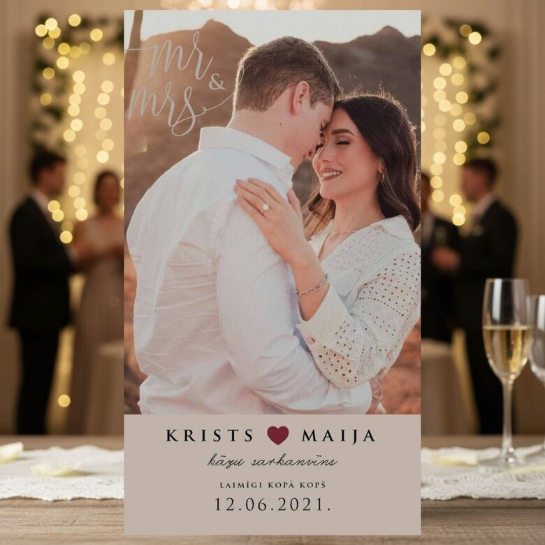 Personalizēta dzēriena etiķete kāzām #18